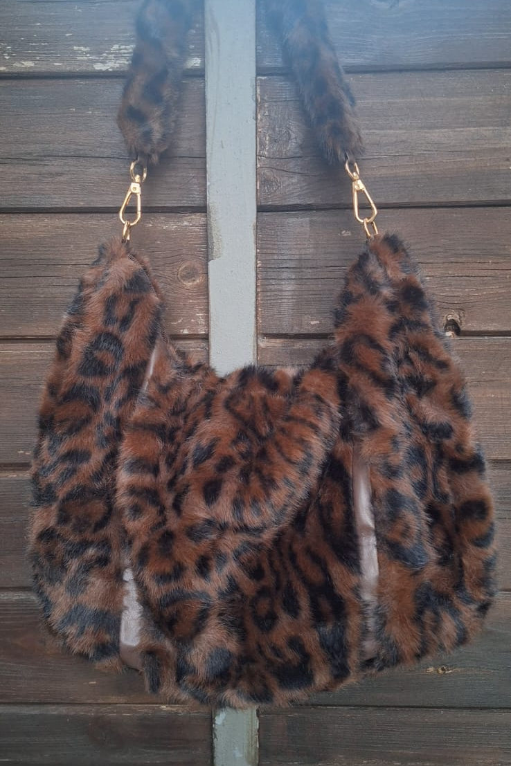 BORSA ONDA ECOPELLICCIA MACULATO