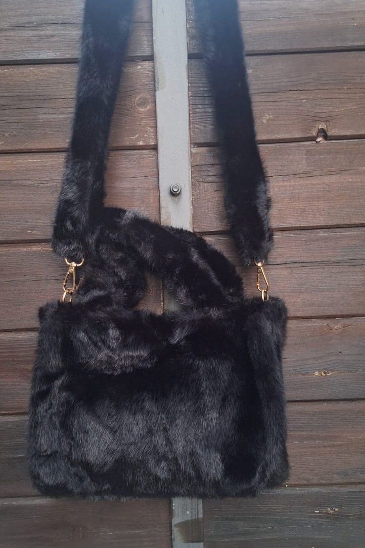 BORSA SALLY ECOPELLICCIA NERO