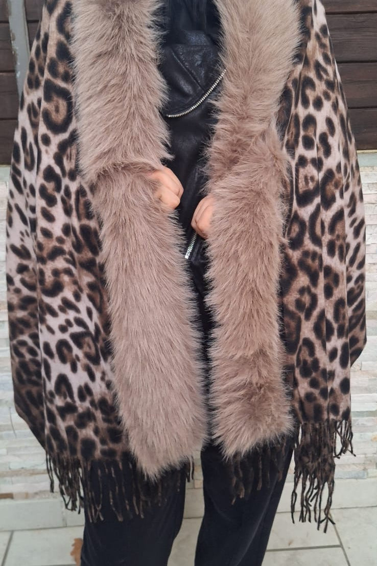 SCIARPONE MACULATO ECOPELLICCIA