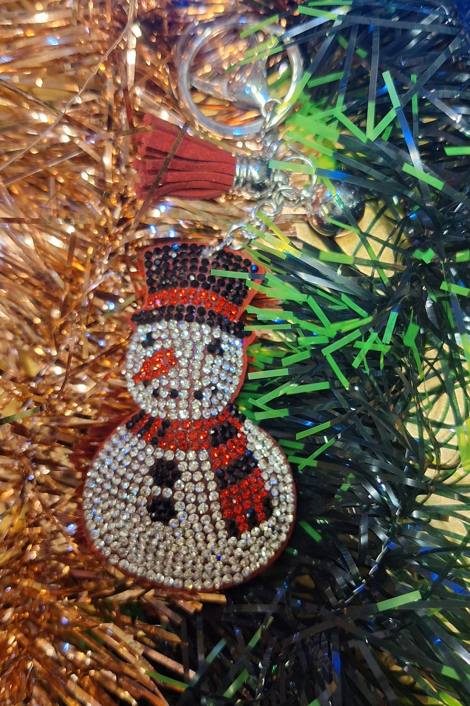 PORTACHIAVI STRASS NATALE