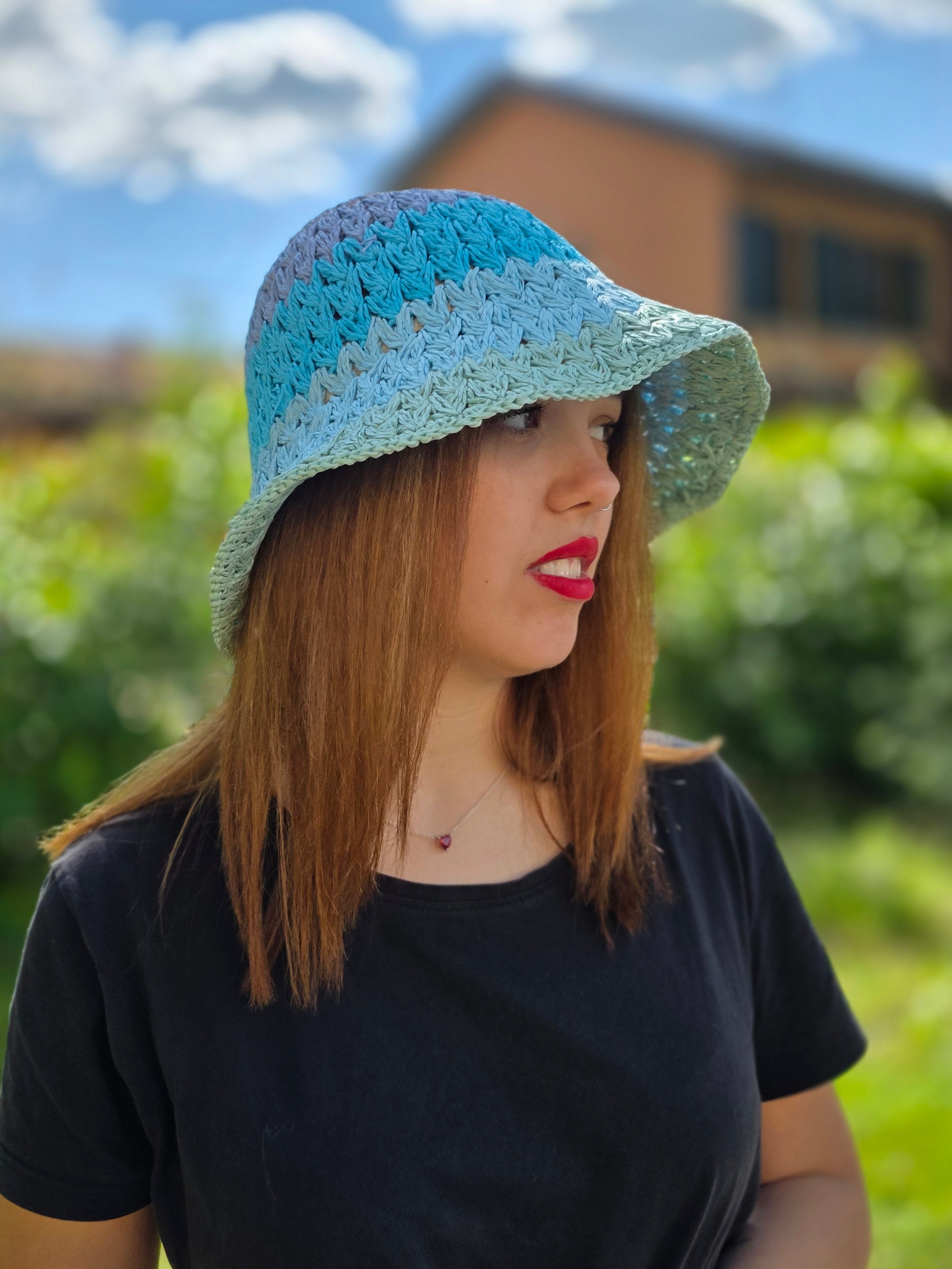 CAPPELLO RAFFIA SFUMATO