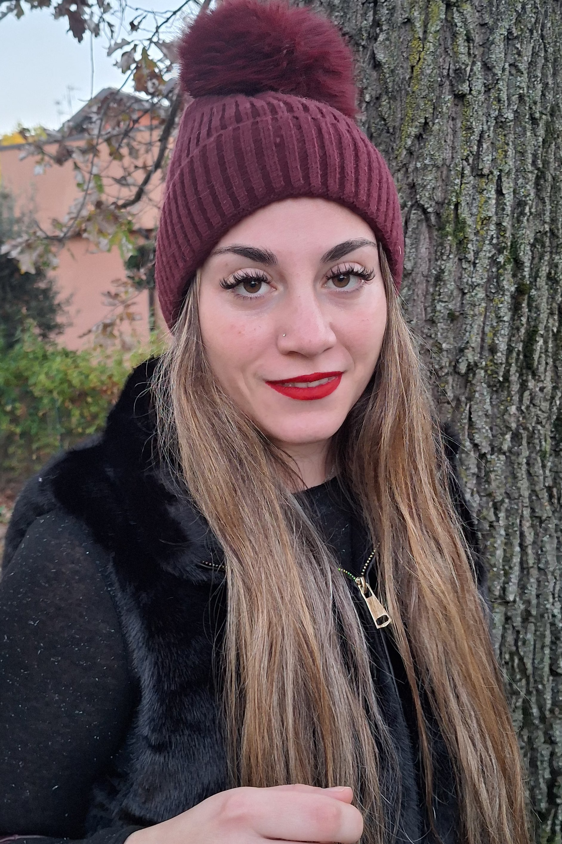 CUFFIA LANA CON PON PON