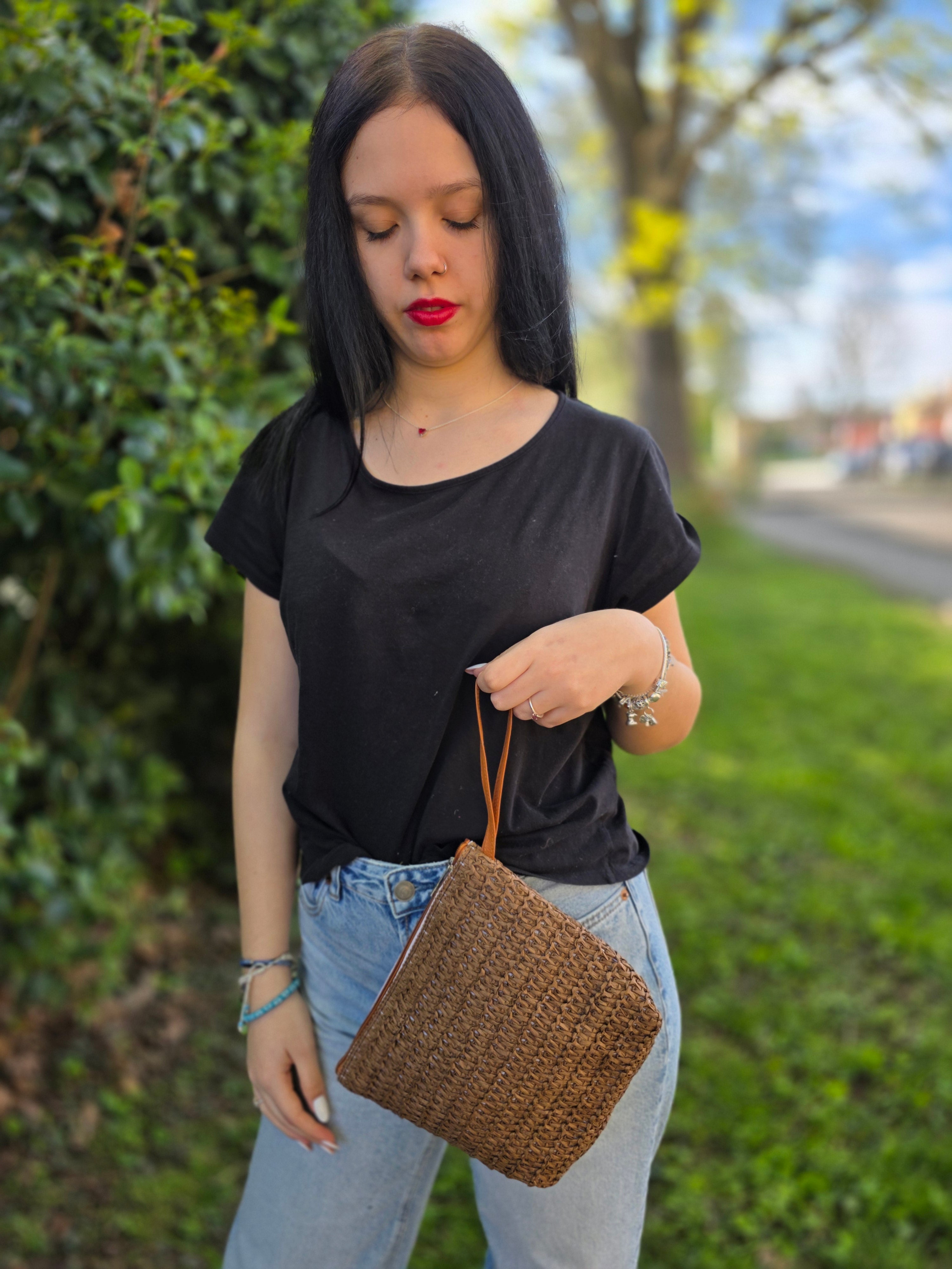 POCHETTE RAFFIA SALLY