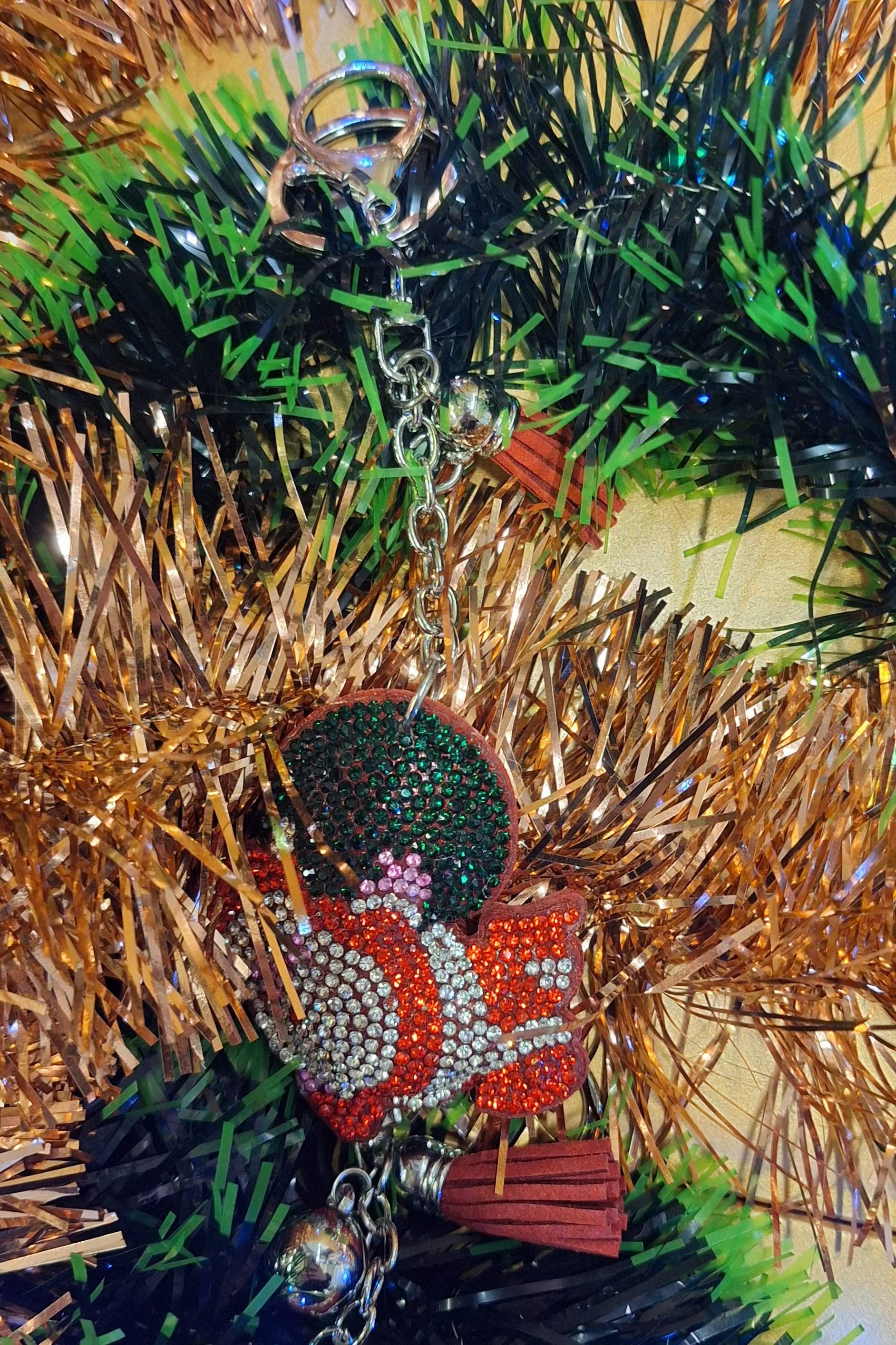 PORTACHIAVI STRASS NATALE