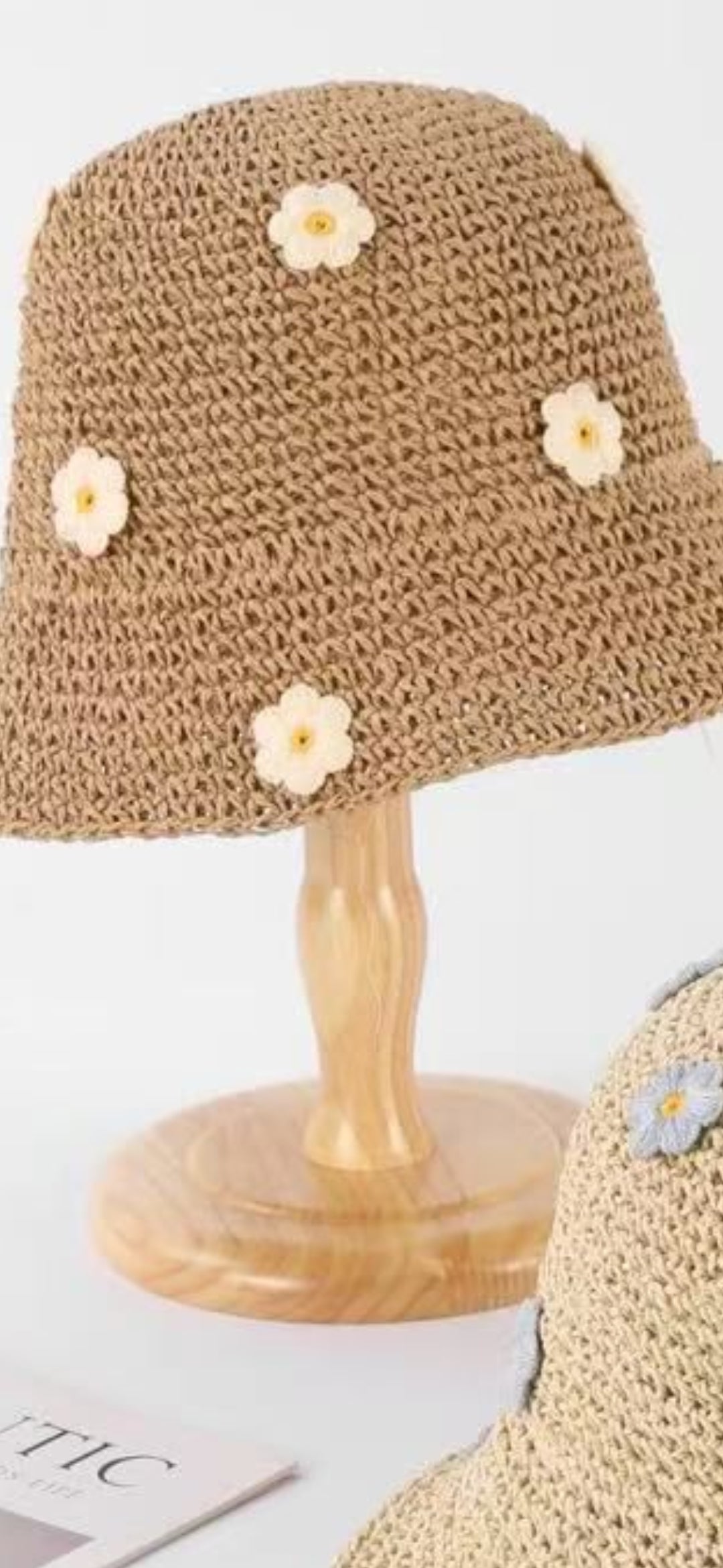 CAPPELLO RAFFIA FIORE