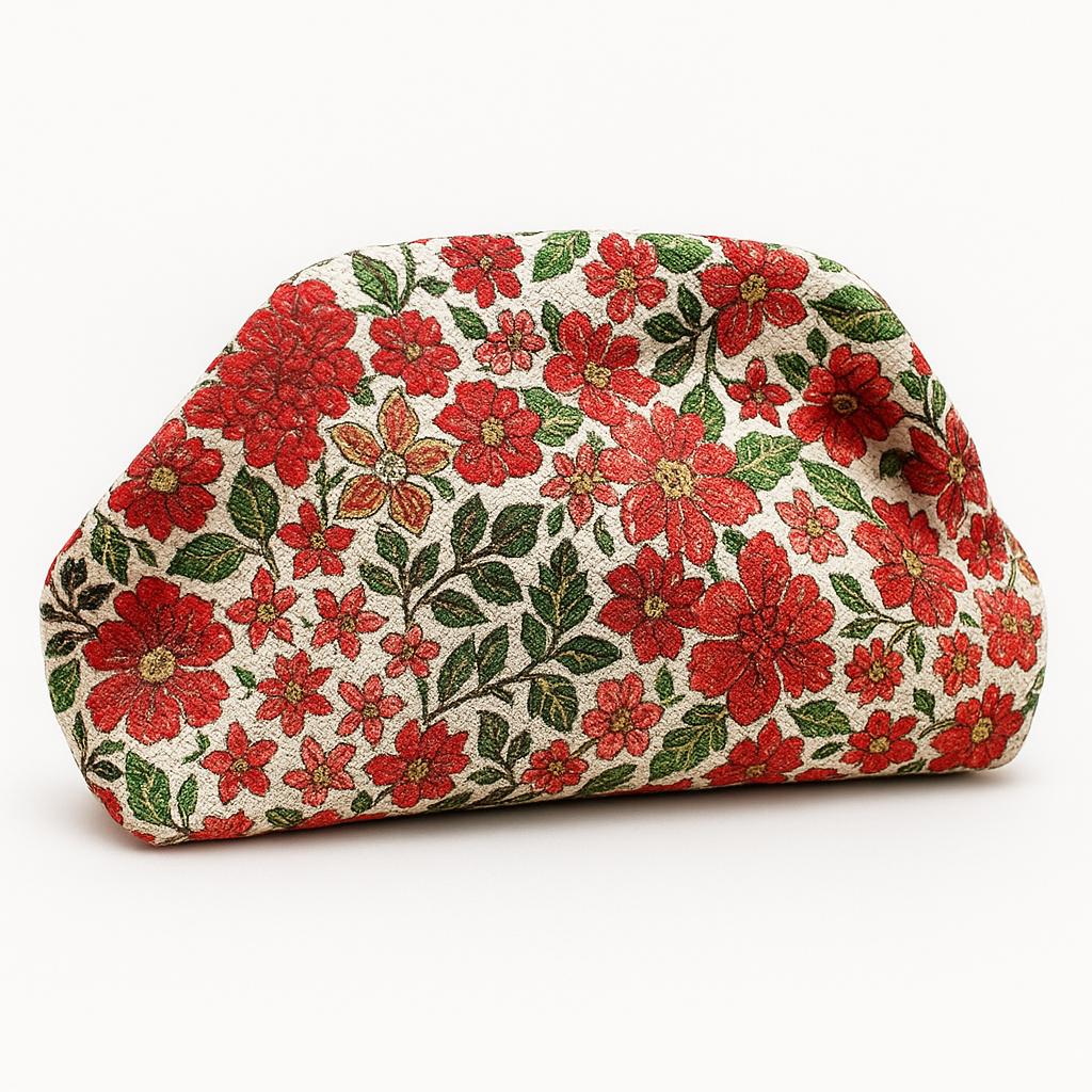 BORSA EDEN FIORI ROSSA