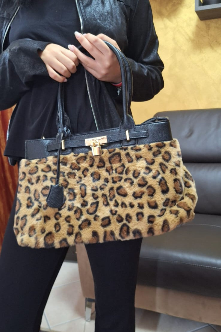 BORSA KELLY MACULTA ECOPELLICCIA