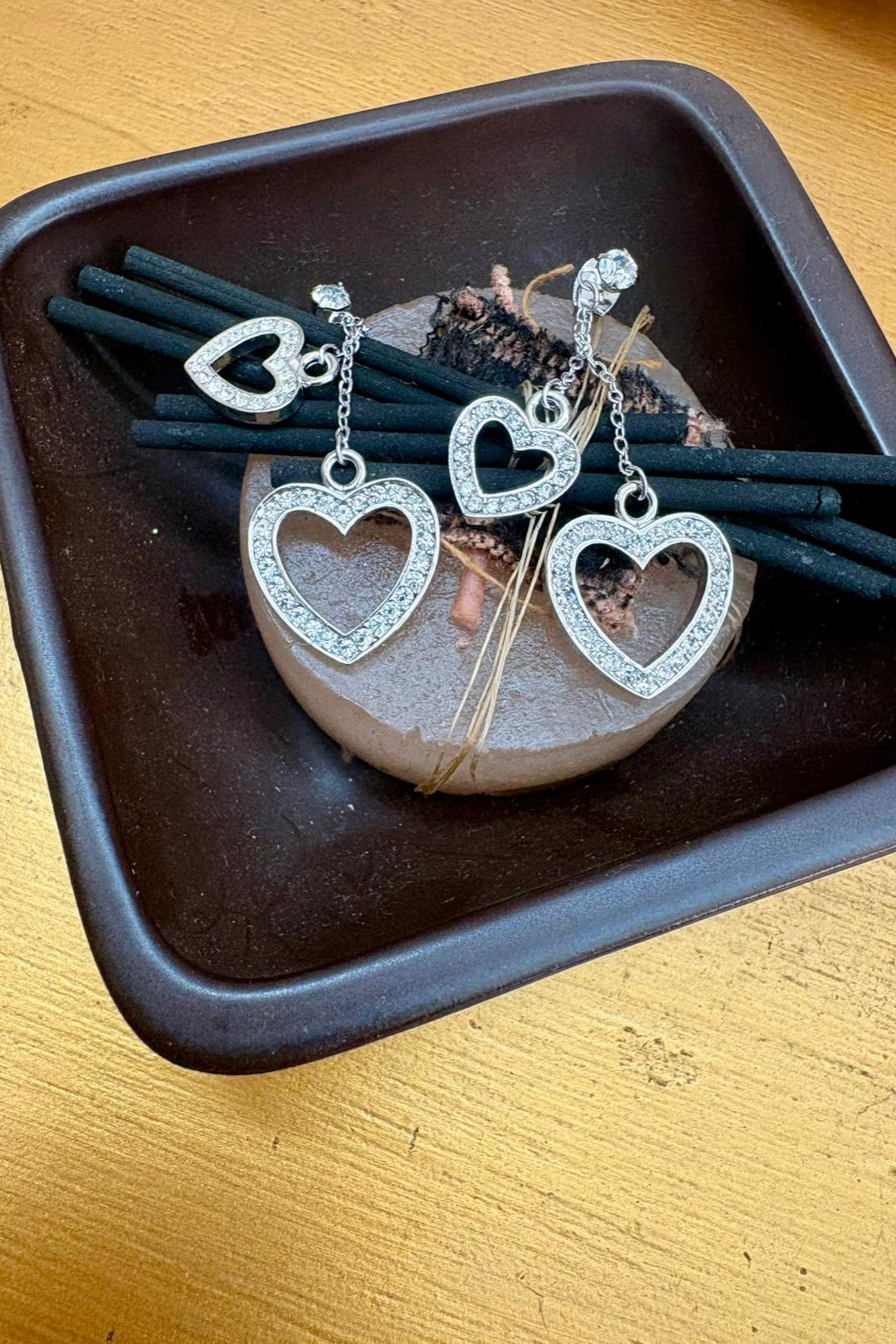 ORECCHINI DOUBLE HEART