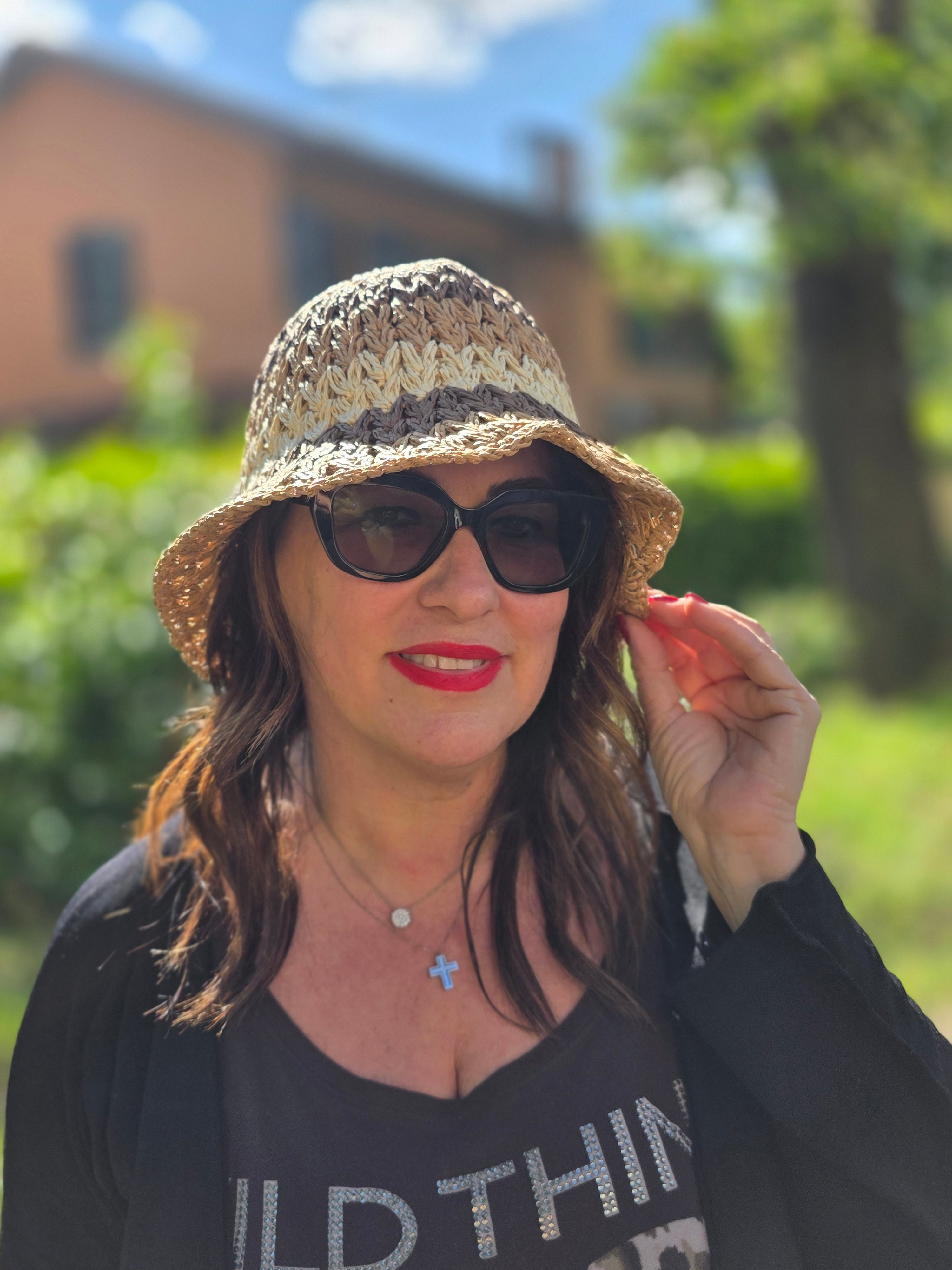CAPPELLO RAFFIA SFUMATO