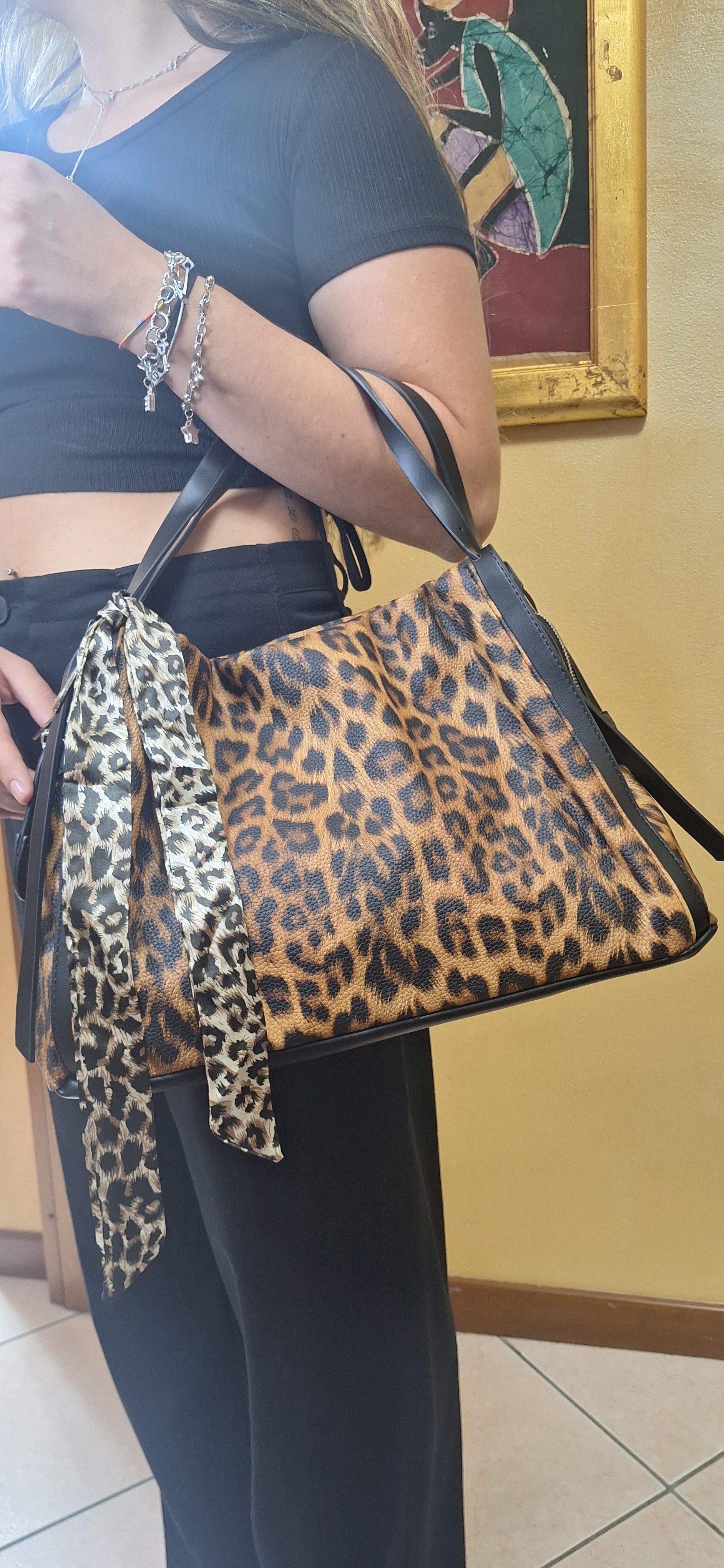 BORSA SHOPPING MACULATA MORBIDA