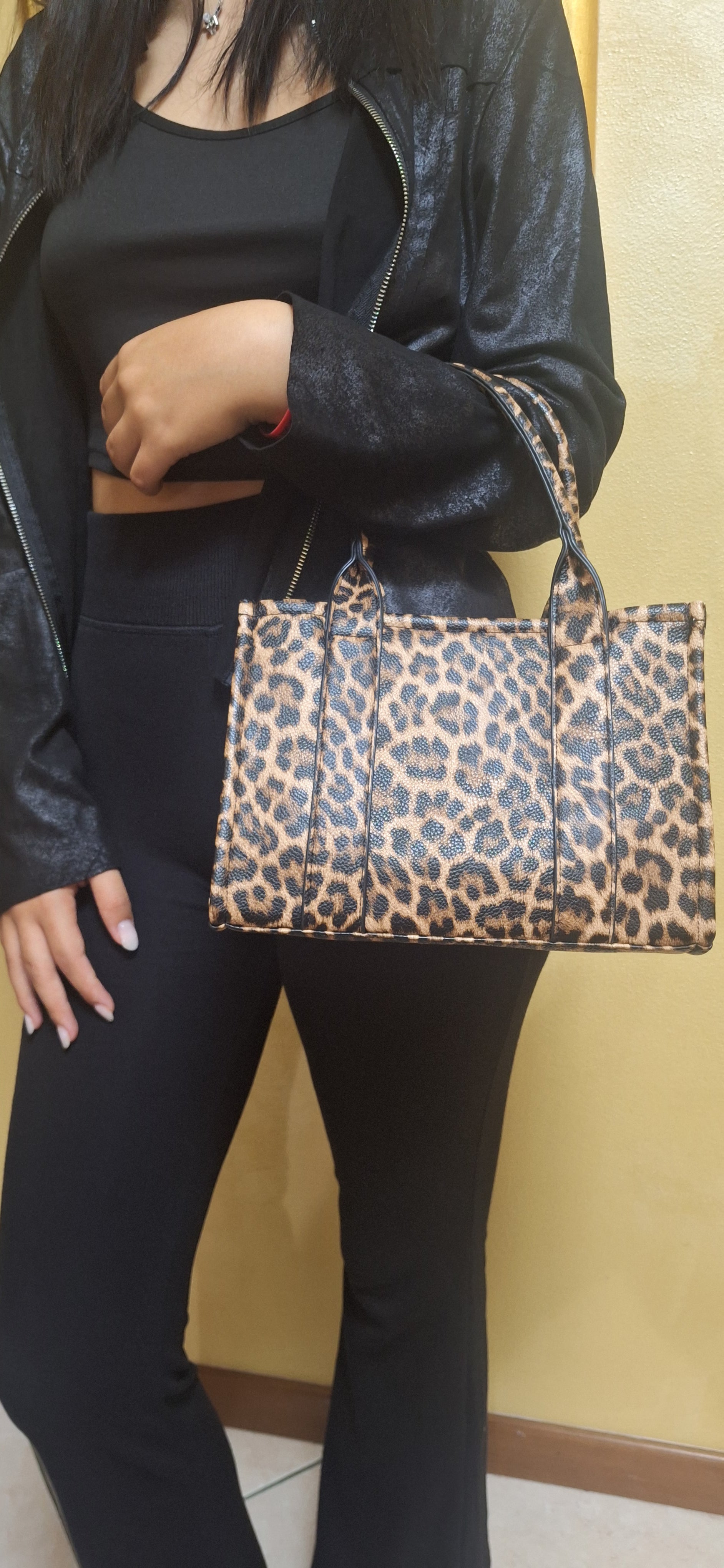 BORSA SHOPPING MACULATA PICCOLA