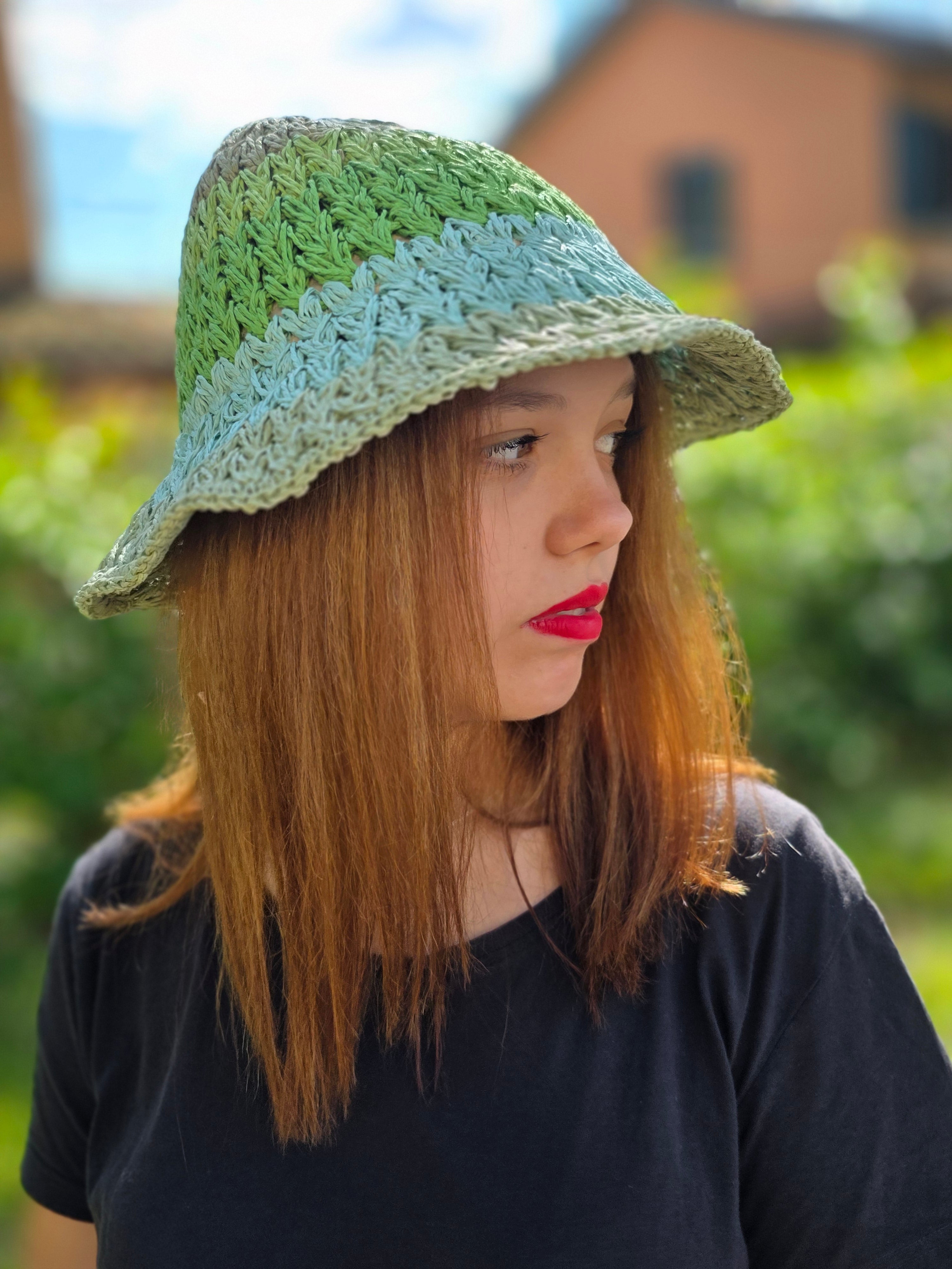 CAPPELLO RAFFIA SFUMATO