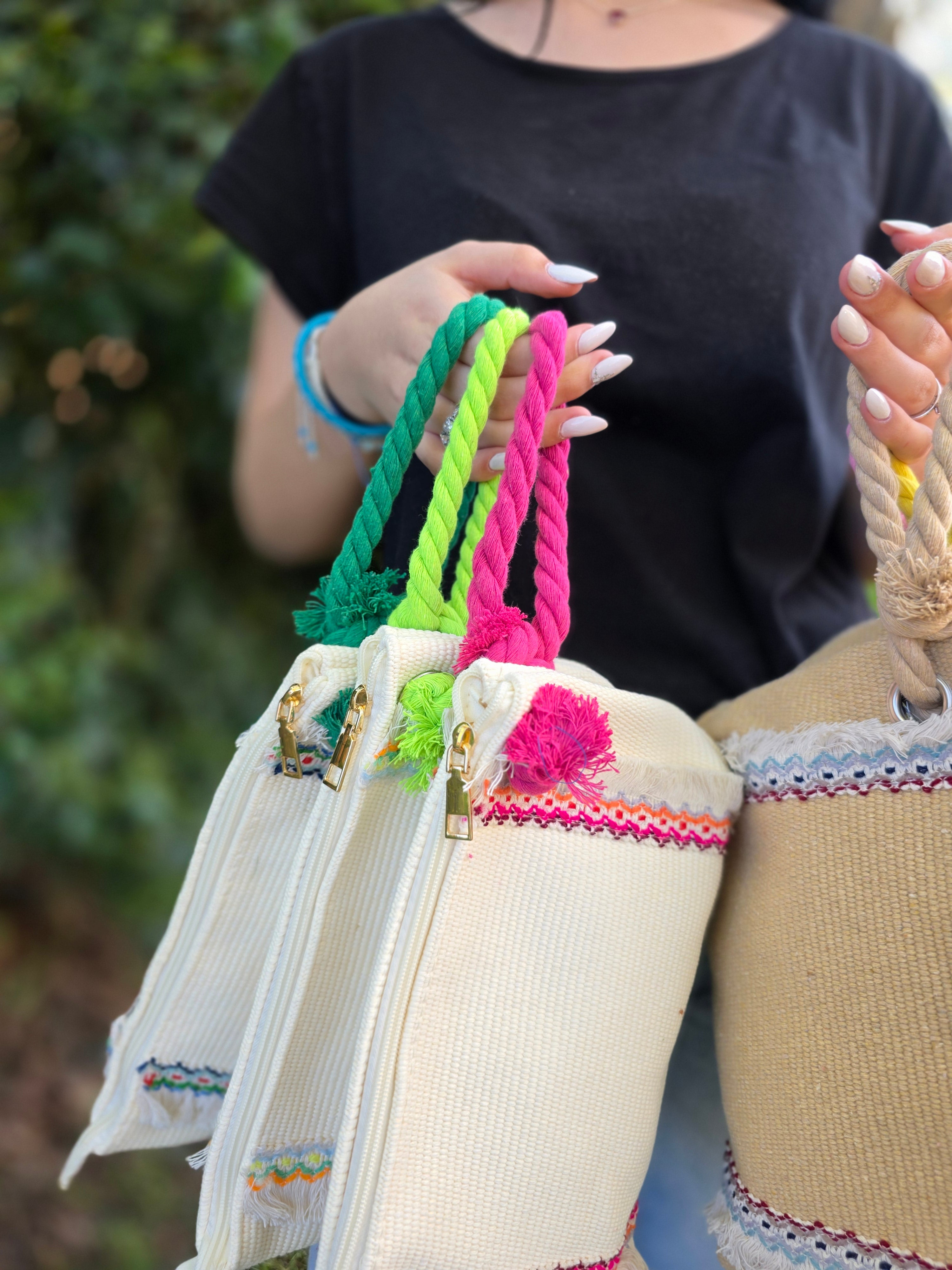 POCHETTE JUTA CON LACCIO